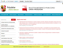 Tablet Screenshot of bip.proszkow.pl